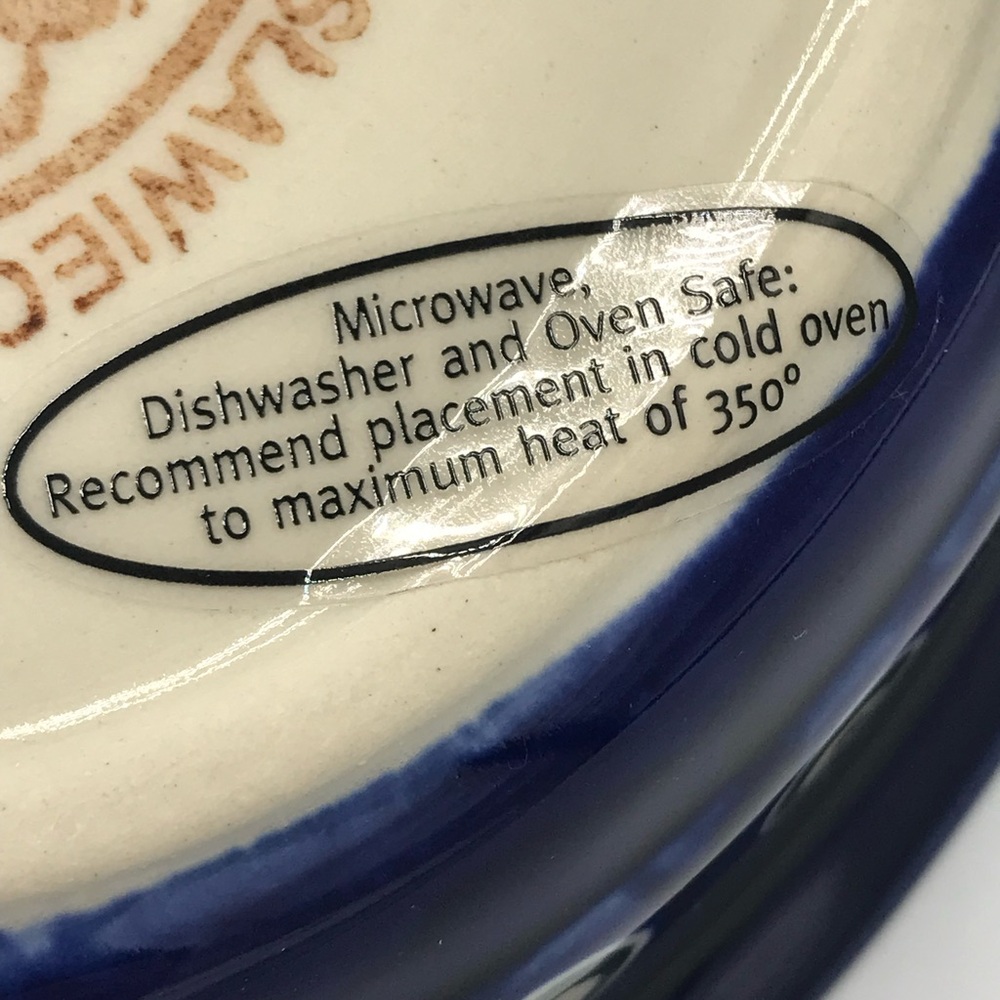 Polish Pottery Peacock Leaves Set of Four Bowls NWT - Picture 8 of 8